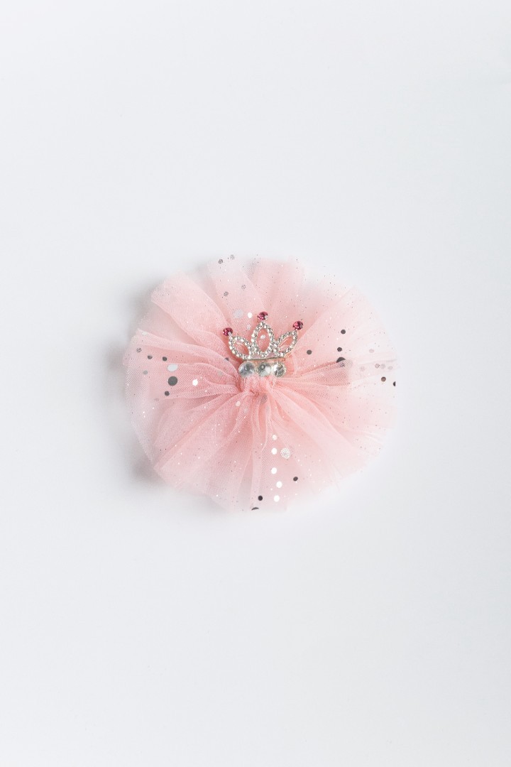 Tulle Hair Clips with Rhinestone