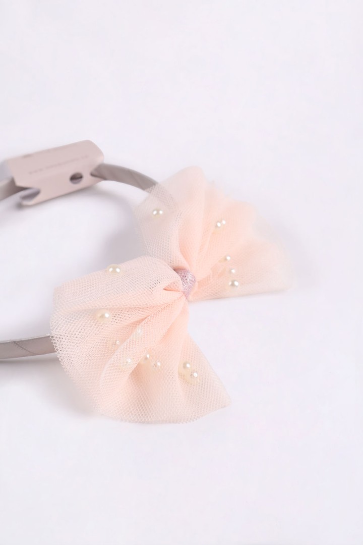 Headband with Bow Appliqué