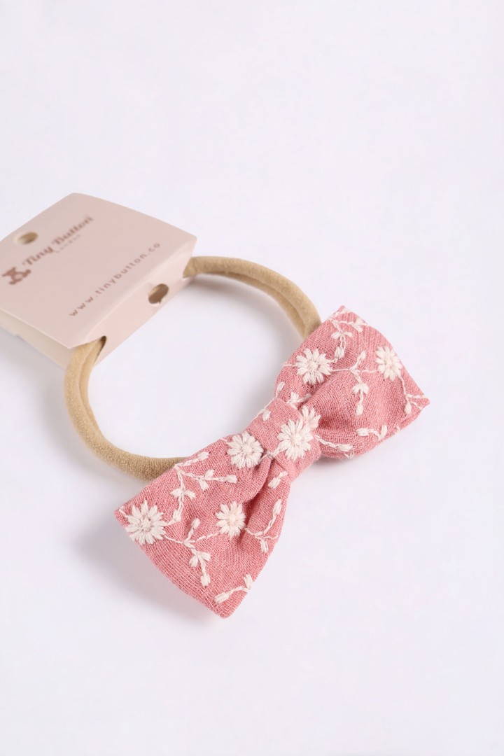 Headband with Bow Appliqué