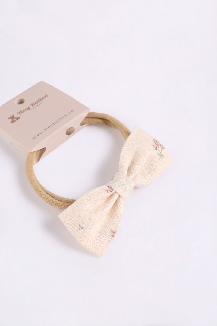 Headband with Bow Appliqué