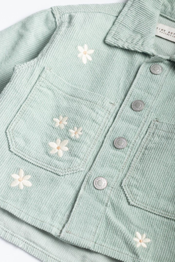 Embroidered Corduroy Jacket