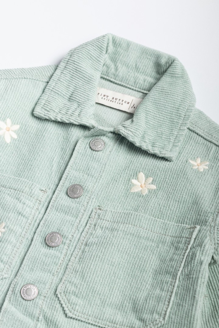 Embroidered Corduroy Jacket