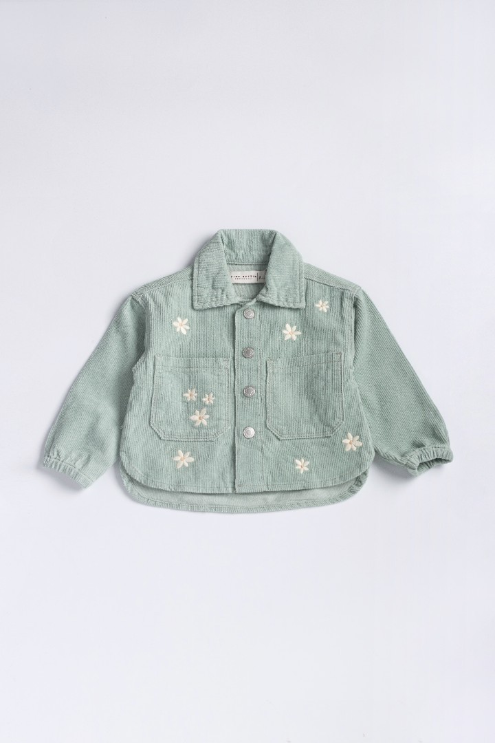 Embroidered Corduroy Jacket