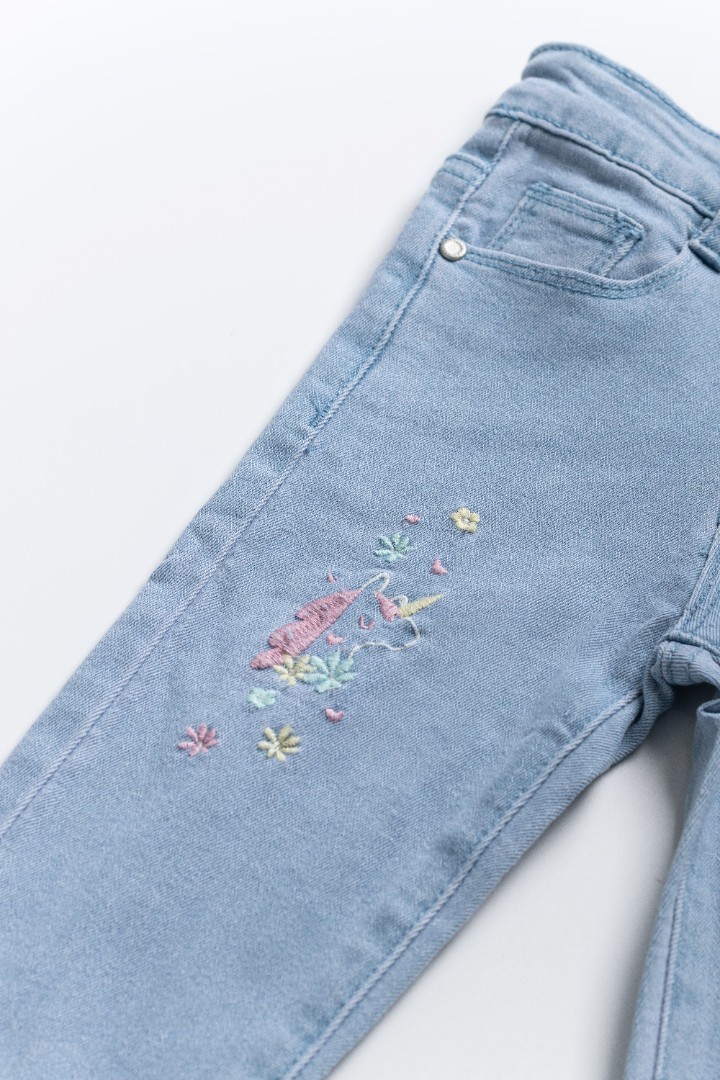 Skinny Jeans with Embroidery