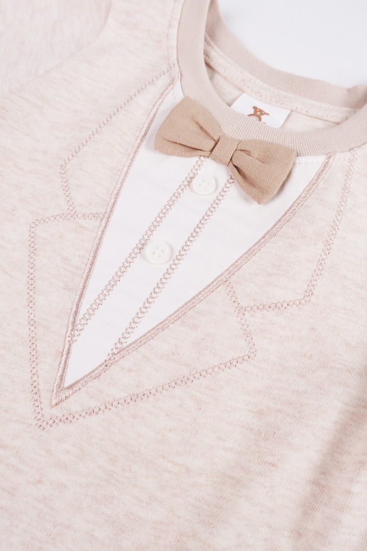 Bow-Tie T-Shirt with Short Suit Set