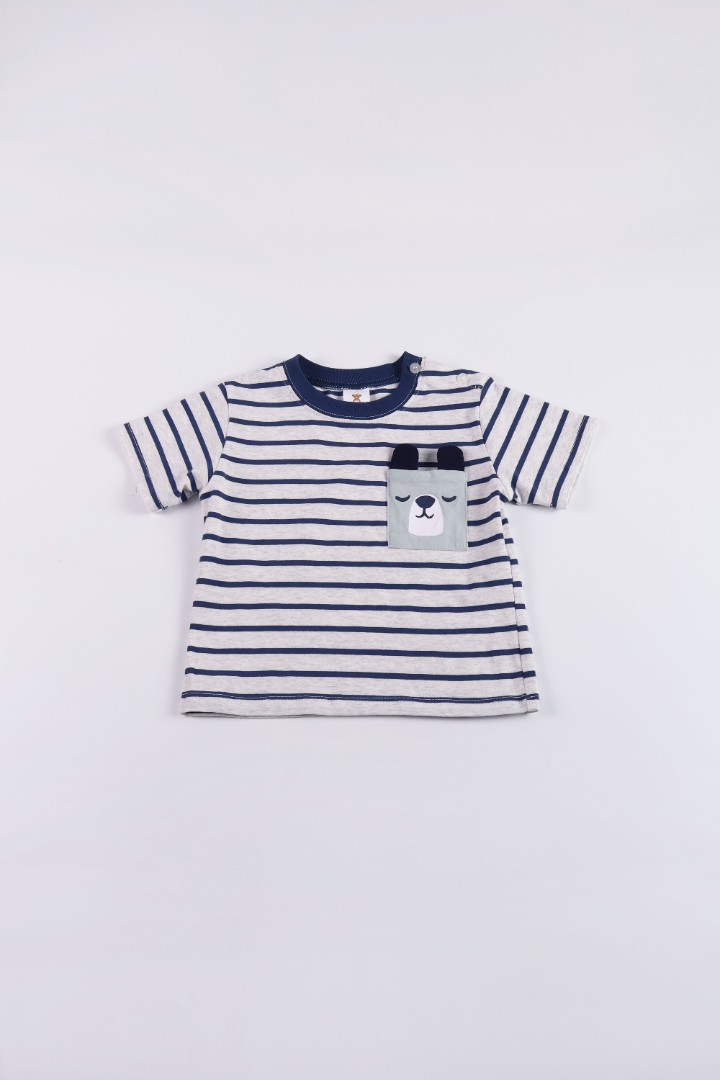 Striped T-Shirt with Short Suit Set