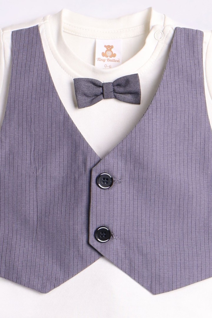 Bow-Tie T-Shirt with Short Suit Set