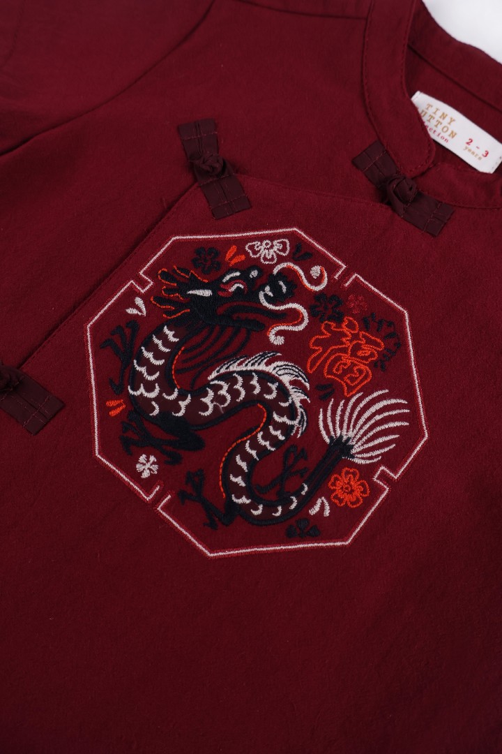 Embroidered Samfu Shirt