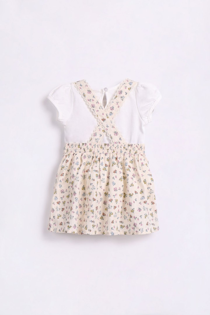 Dungaree Dress with T-shirt