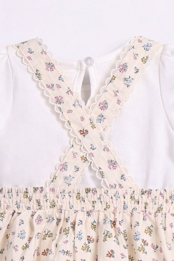 Dungaree Dress with T-shirt