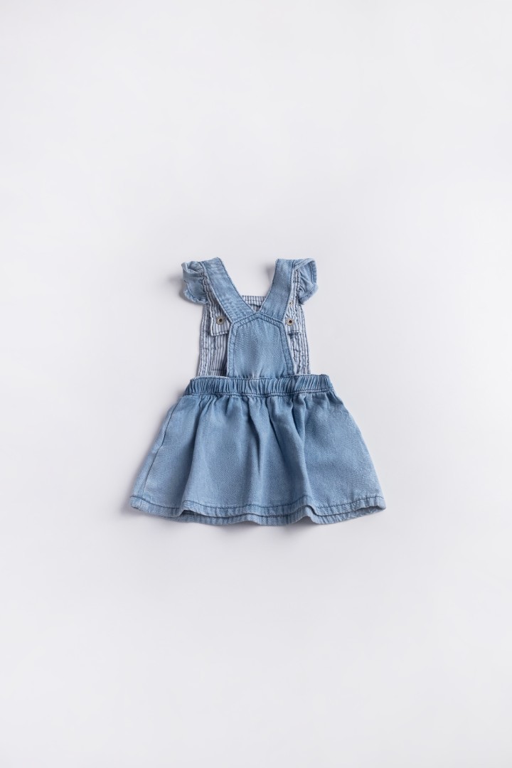 Denim Dungaree Dress