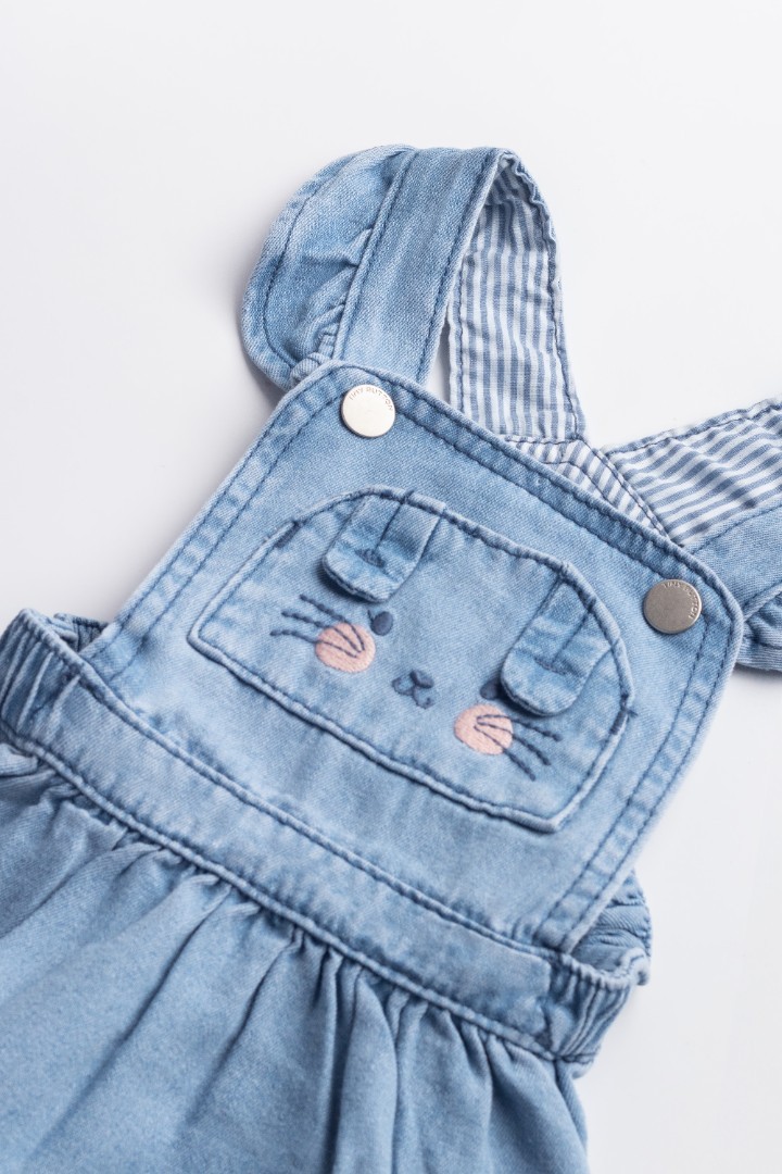 Denim Dungaree Dress