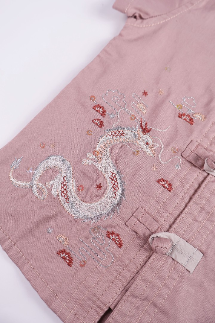 Embroidered Samfu Shirt