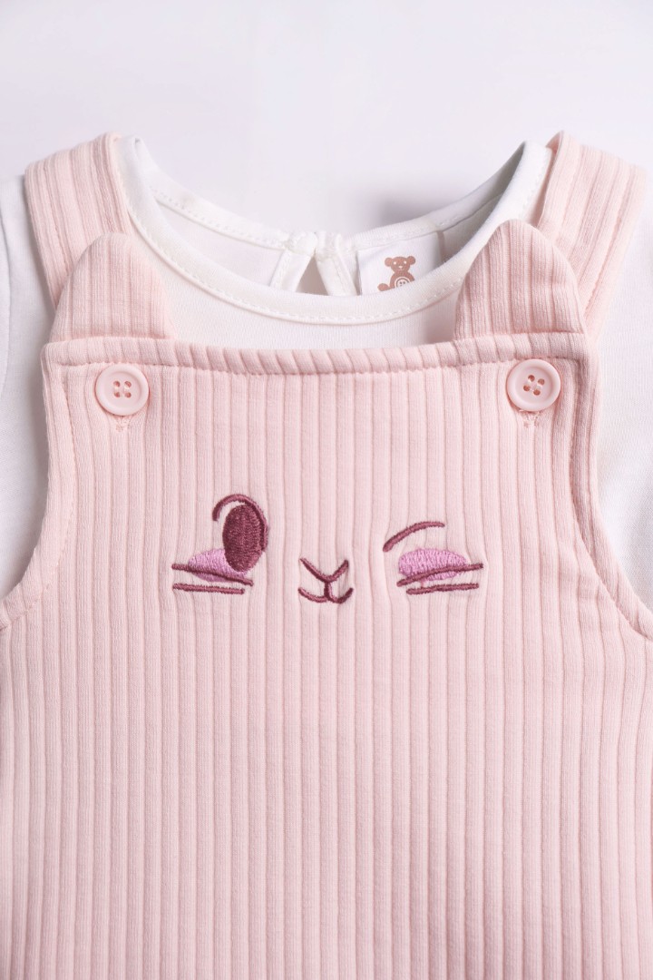 Dungaree Dress with T-shirt