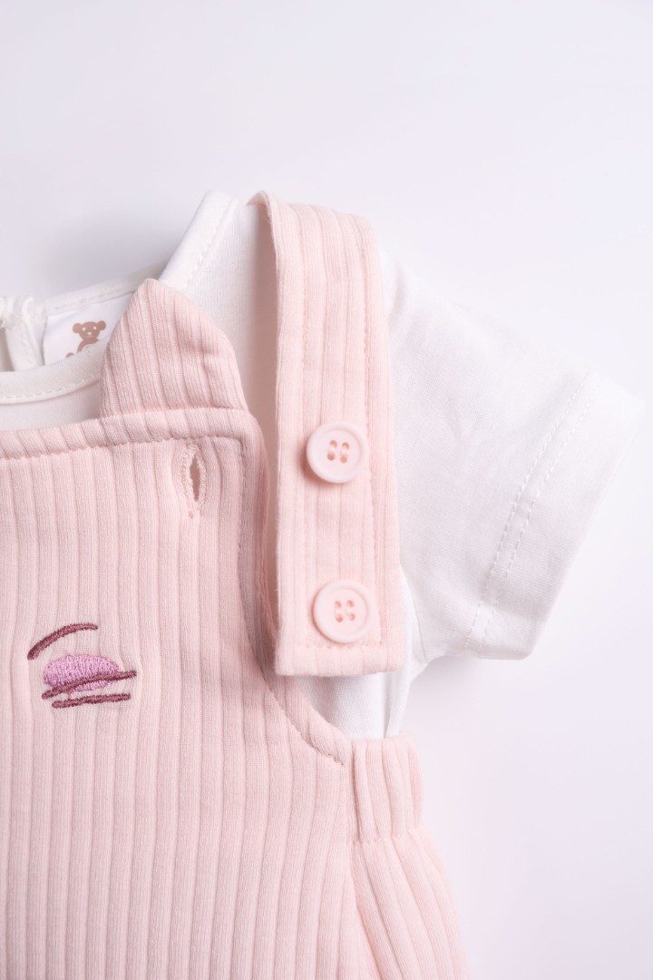 Dungaree Dress with T-shirt