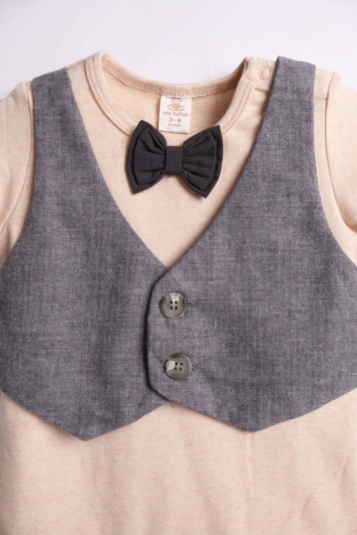 Romper with Bow-Tie