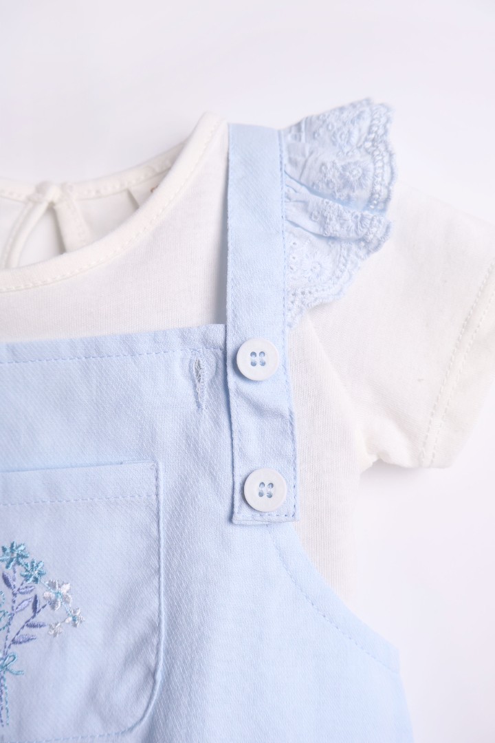 Dungaree with Embroidery