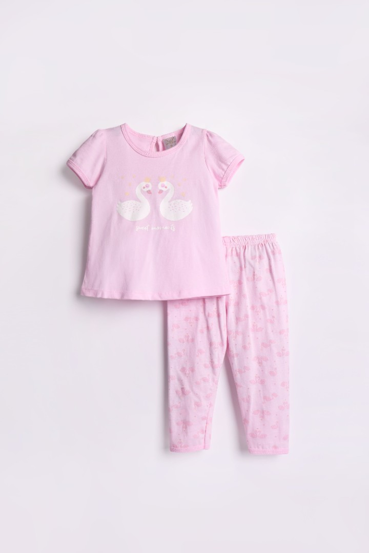 Lovely Swan Series Pyjamas for Girls