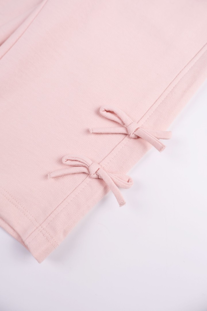 Sweatpants with Ribbon Appliqué 