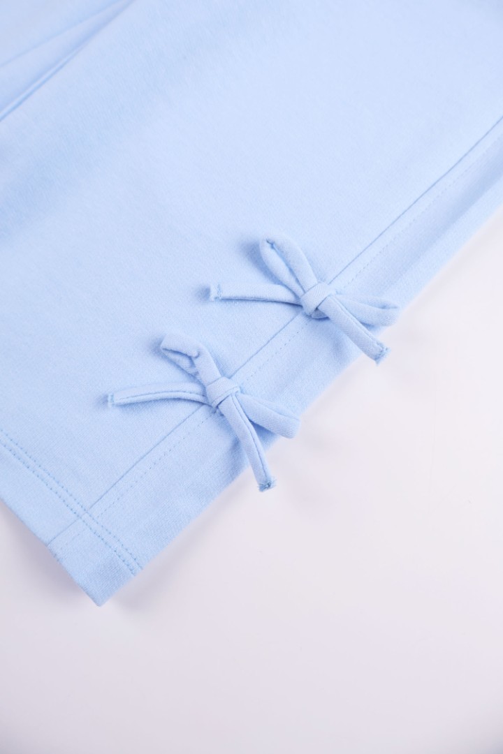 Sweatpants with Ribbon Appliqué 