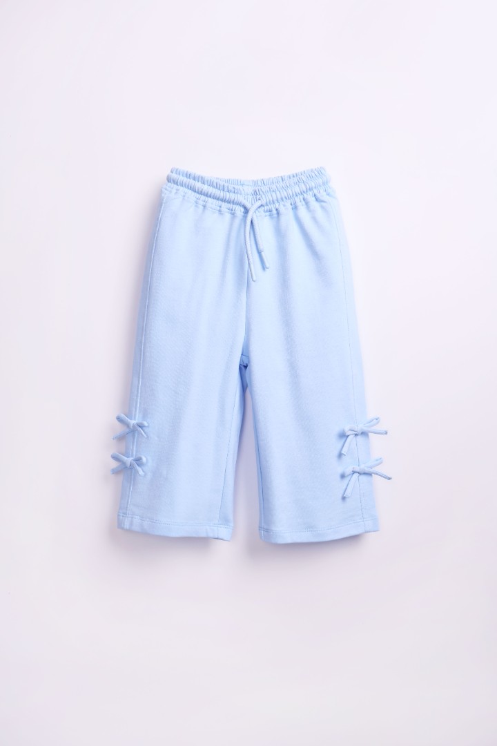 Sweatpants with Ribbon Appliqué 
