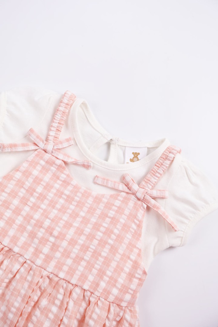 Dungaree Dress Set