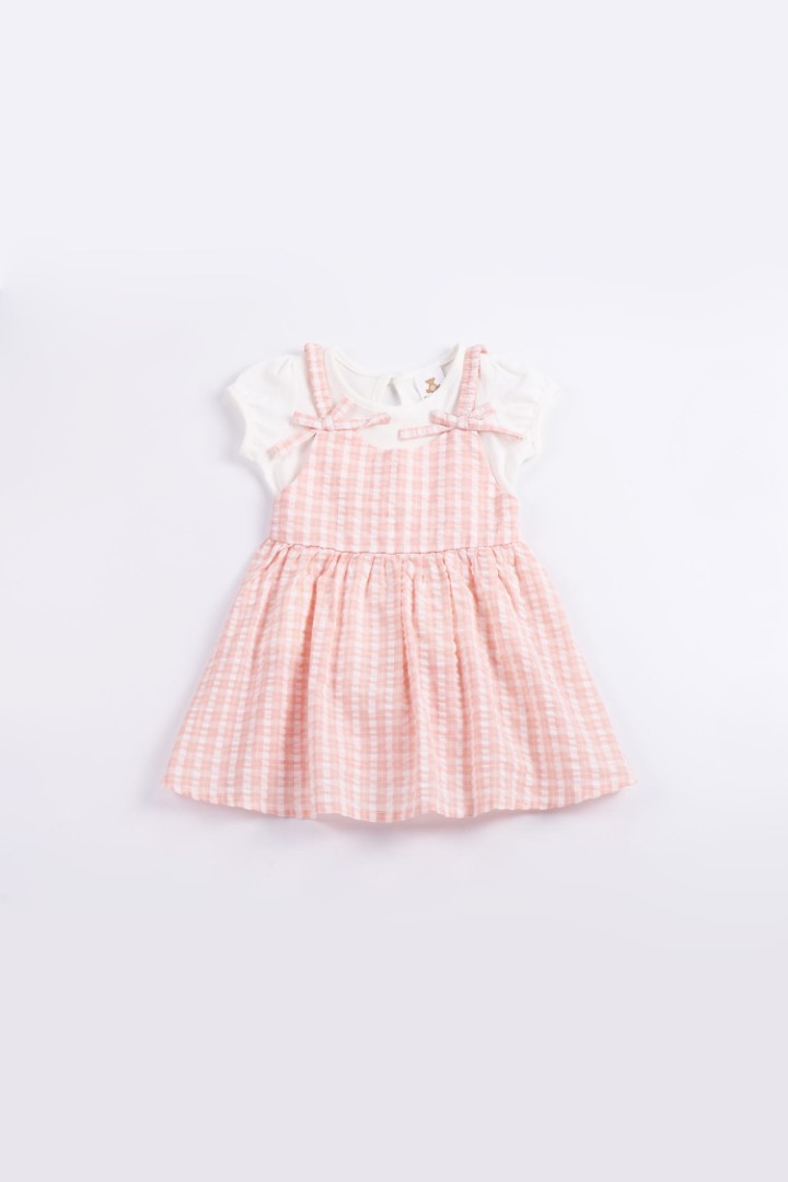 Dungaree Dress Set