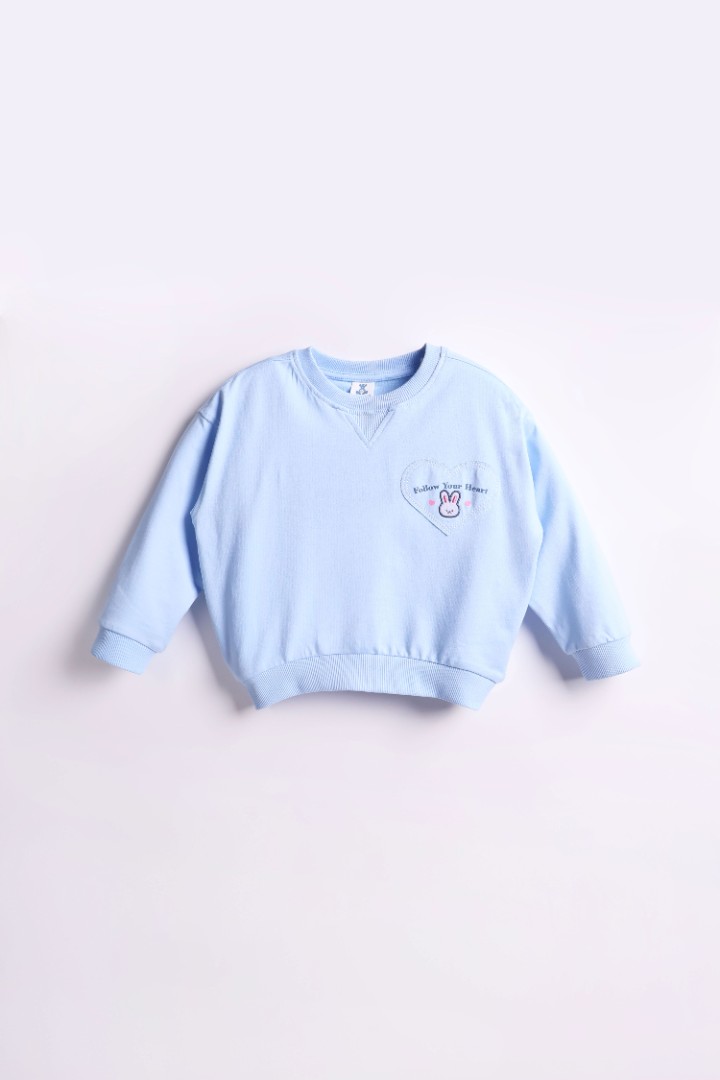 Sweater with Patch Appliqué