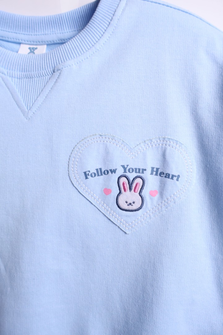 Sweater with Patch Appliqué