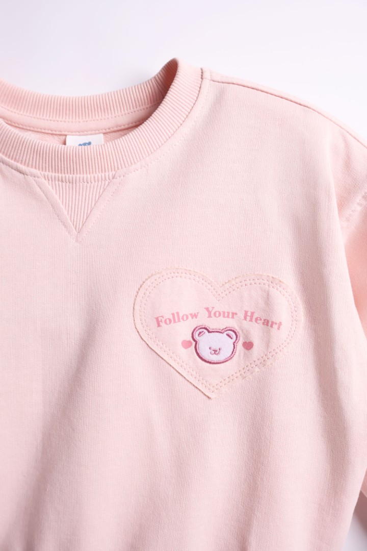 Sweater with Patch Appliqué