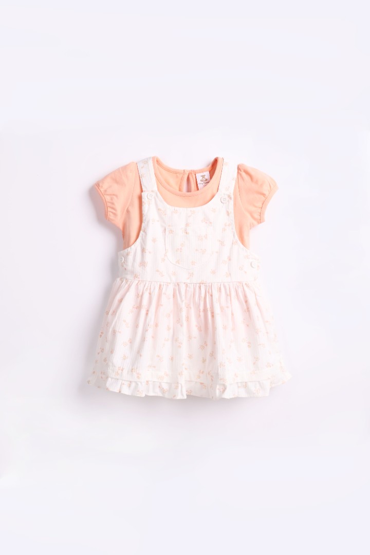 Dungaree Dress with T-shirt