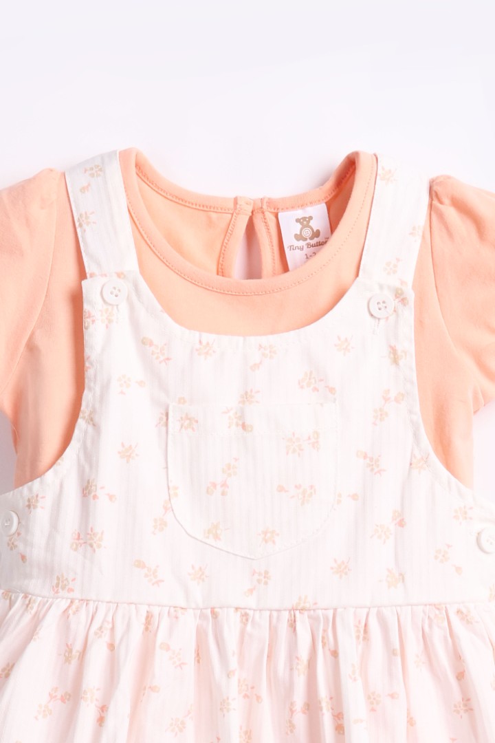 Dungaree Dress with T-shirt