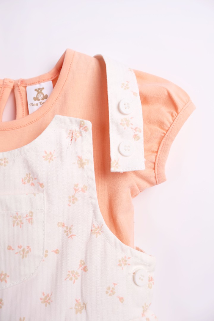 Dungaree Dress with T-shirt