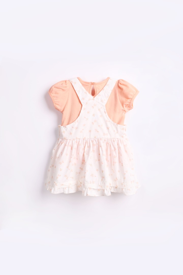 Dungaree Dress with T-shirt