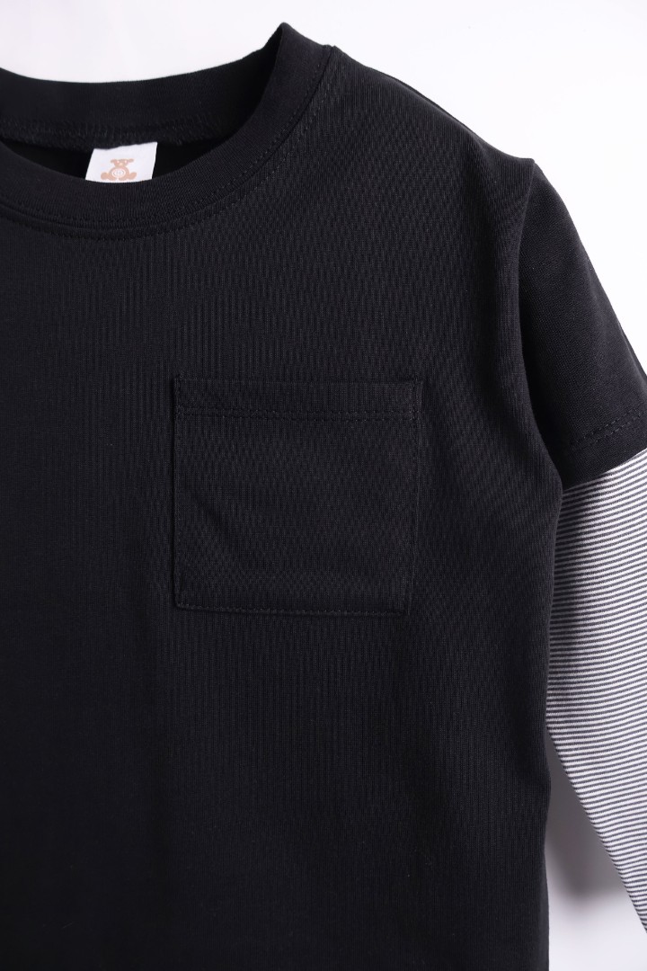 Double Sleeve T-shirt with Shorts Suit Set 