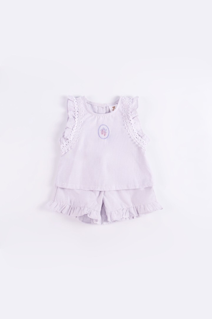 Embroidered Suit Set