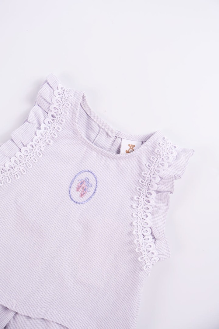 Embroidered Suit Set