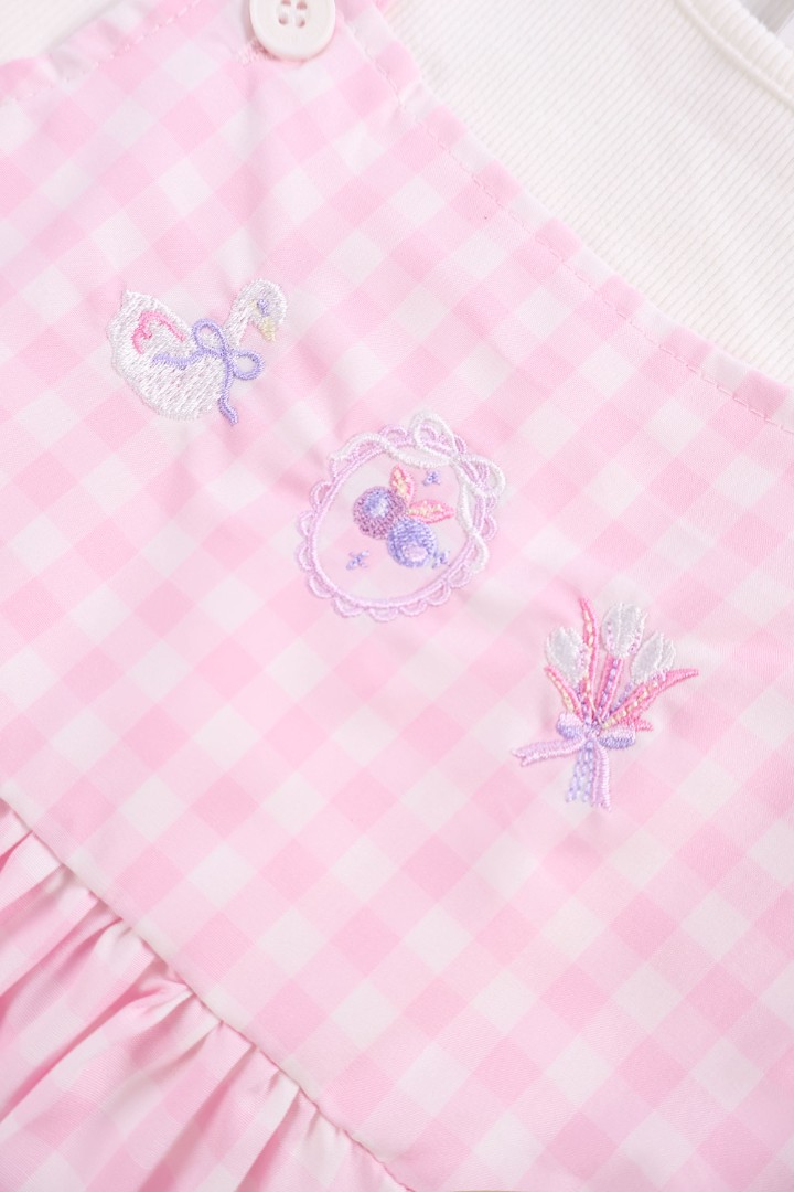 Dungaree Dress with T-shirt