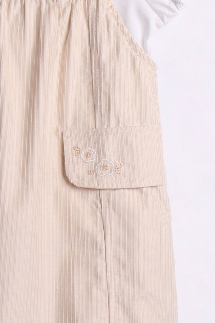 Dungaree Dress with T-shirt