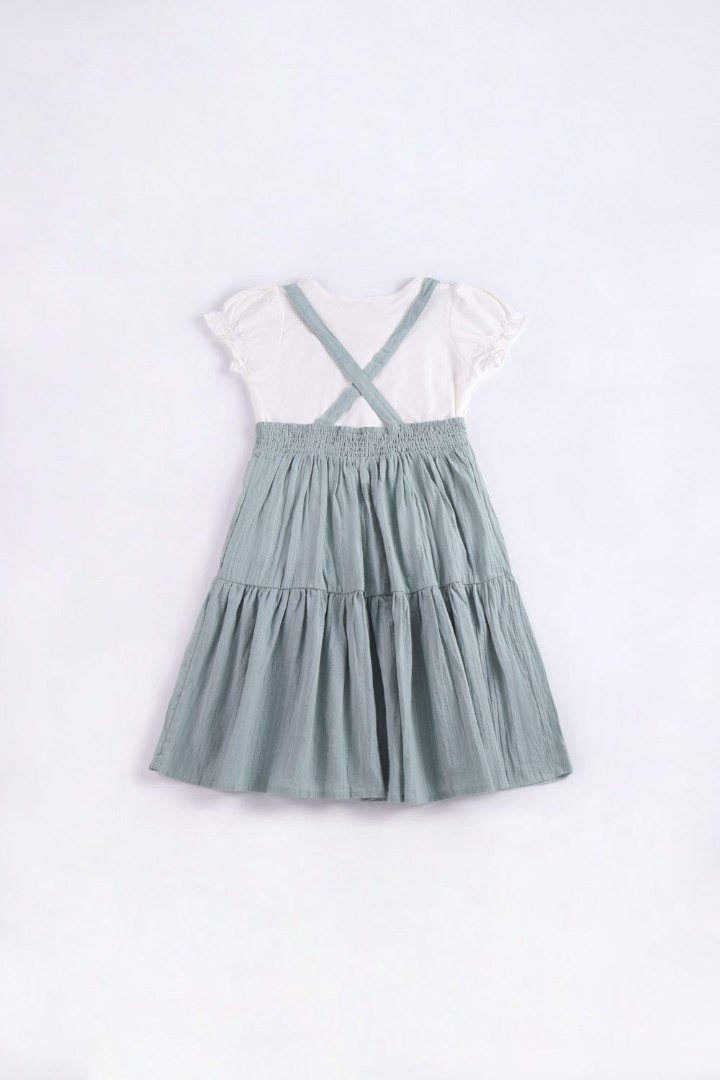 Dungaree Dress with T-shirt 