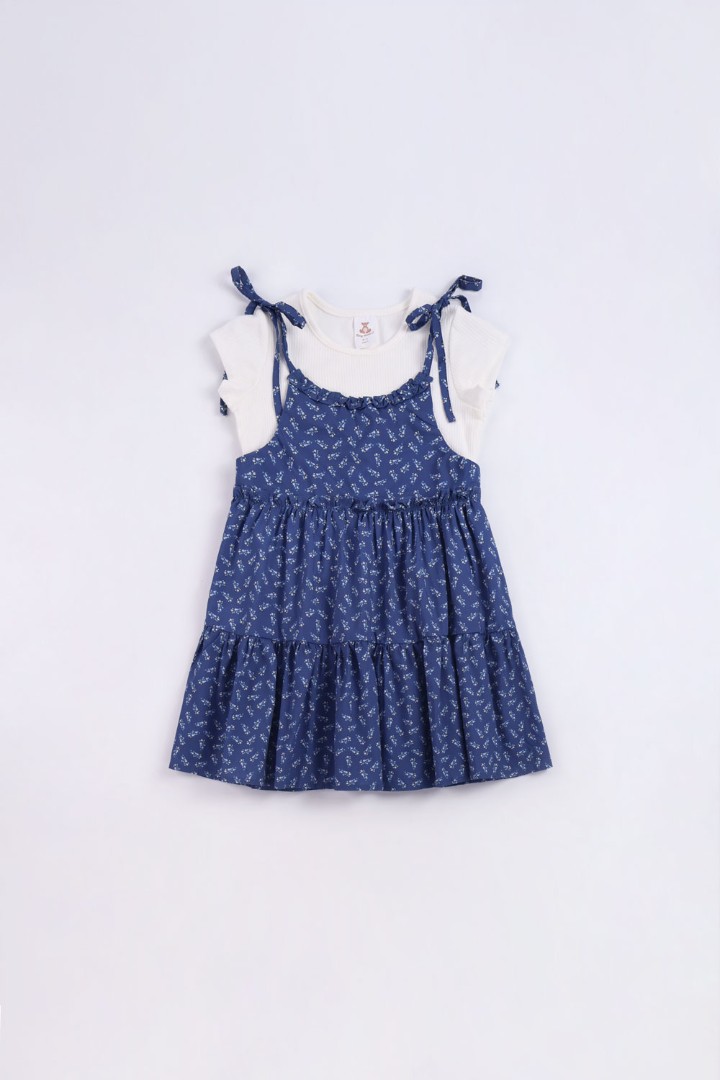 Pinafore Dress Set 