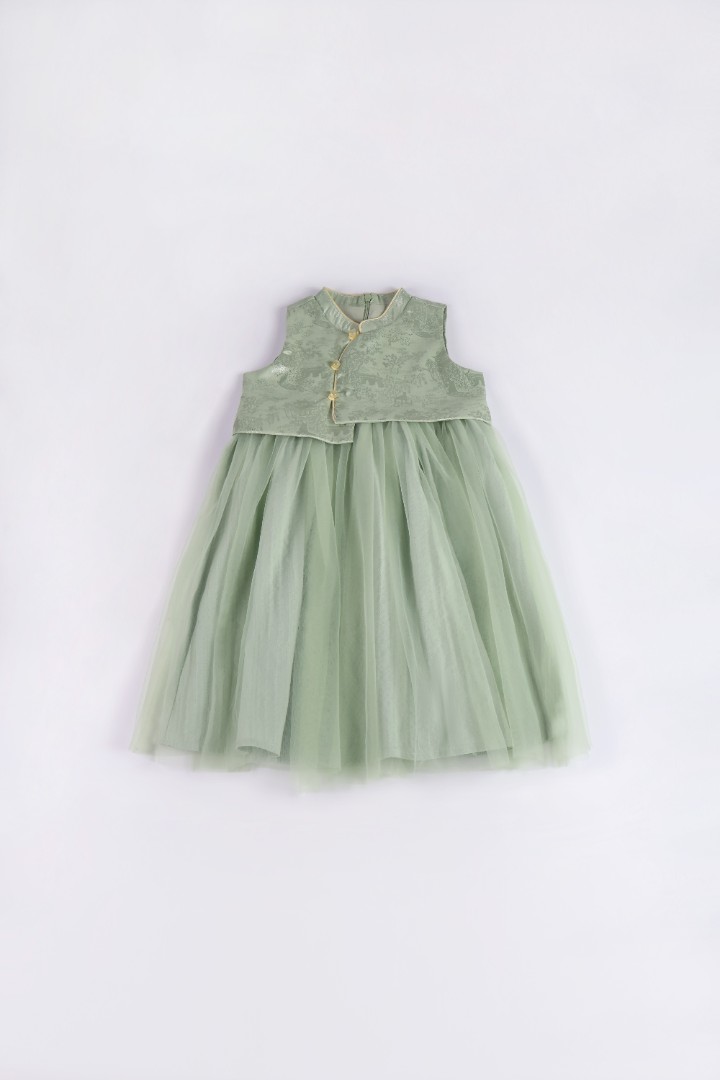 Tulle Qipao Dress