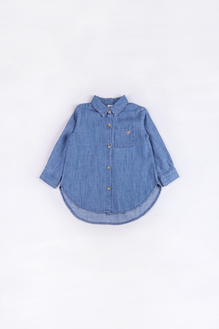 Denim Shirt with Embroidery 