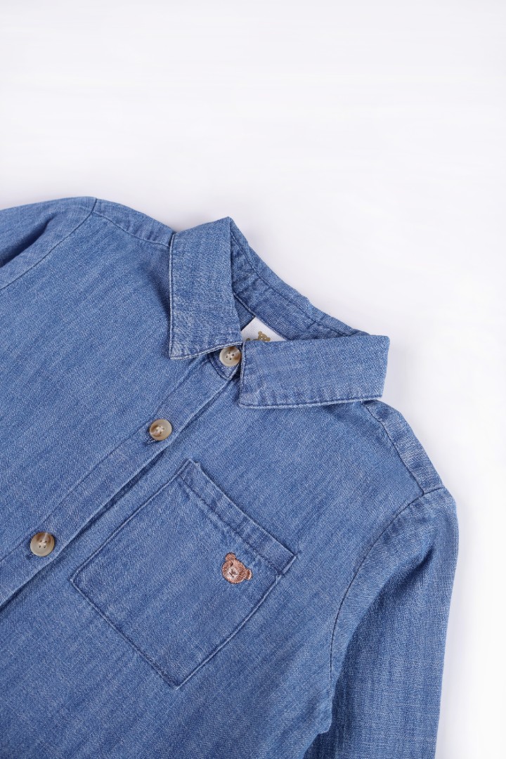 Denim Shirt with Embroidery 