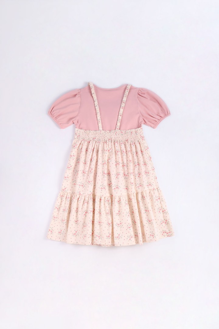 Dungaree Dress with T-shirt