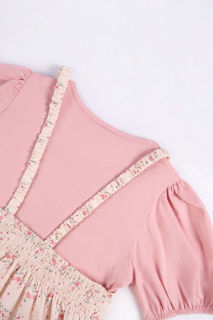 Dungaree Dress with T-shirt