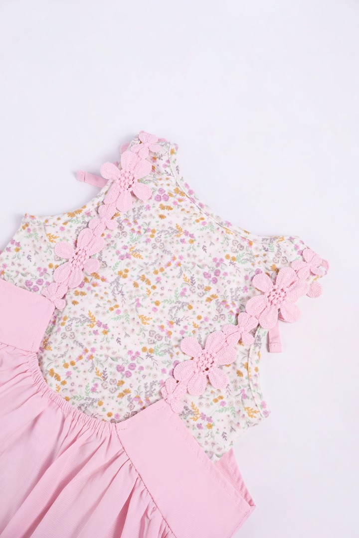 Dungaree Dress with T-shirt