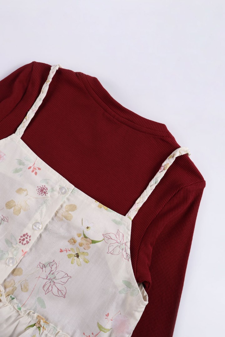 2-Piece Strappy Top with T-shirt