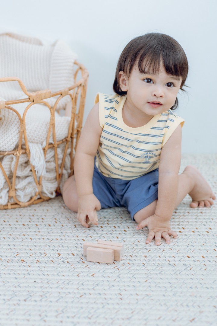 Striped T-Shirt with Short Suit Set