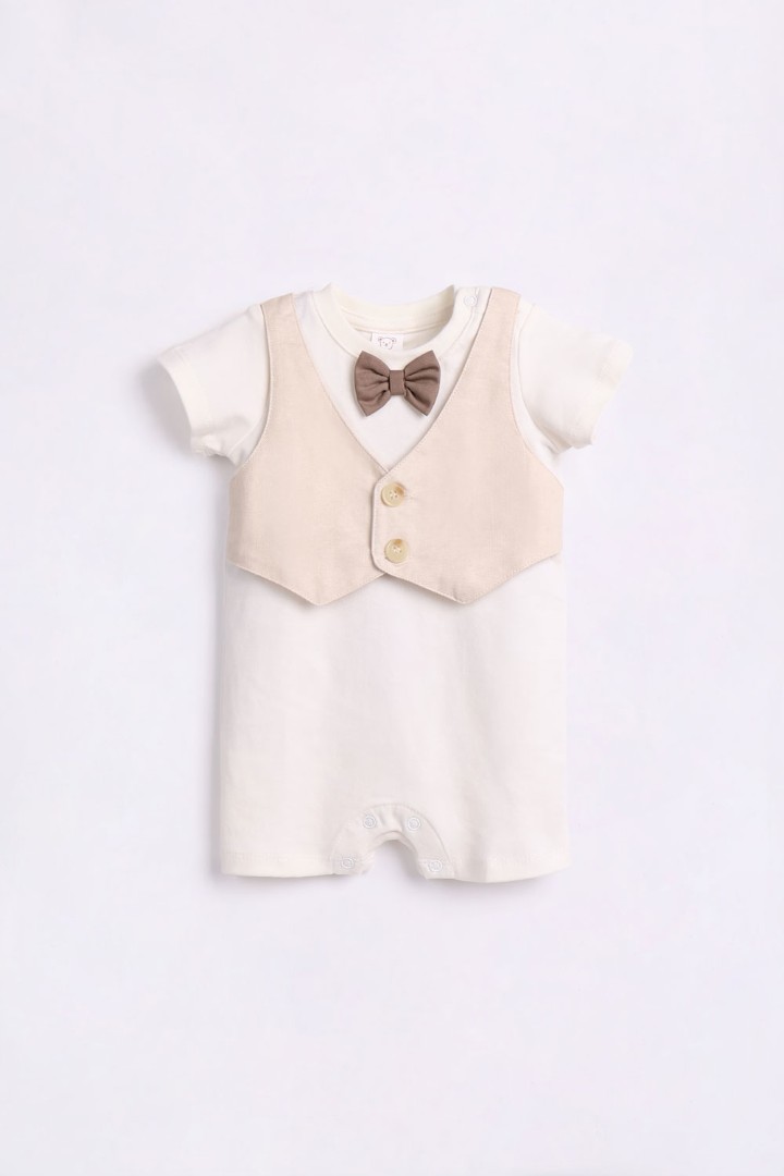 Romper with Bow-Tie